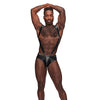 Fetish Uranus Nylon Spandex Moonshine Harness Brief Black S/M