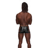 Fetish Vulcan Nylon Spandex Caged Short Black L/XL