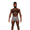 Sheer Prints Mesh Poly Spandex Seamless Short Optical SM