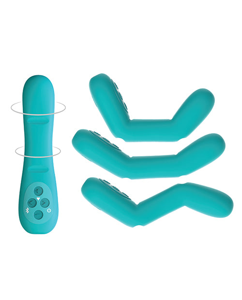 MysteryVibe Poco Bendable Vibrator w/2 Motors - Turquoise