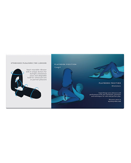 MysteryVibe Tenuto Smart Wearable Vibrator w/6 Motors - Black Iris