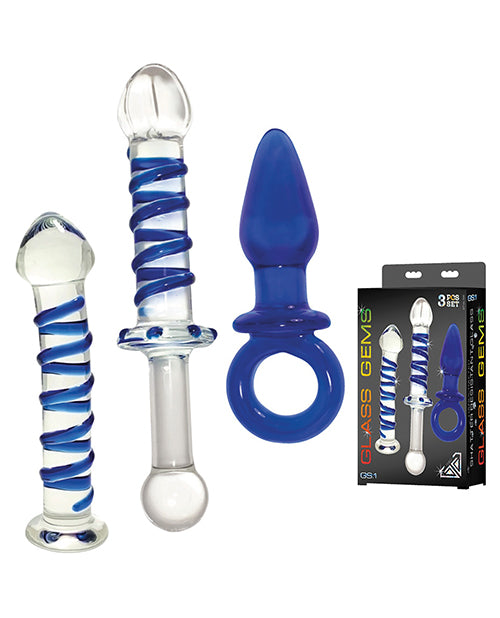 Nobu Glass Gems 3 pc Set