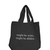 Nobu Might Be Wine, Might Be Dildos Reusable Tote - Black
