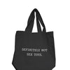Nobu Definitely Not Sex Toys Reusable Tote - Black