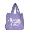 Nobu Good Vibes Only Reusable Tote - Lilac
