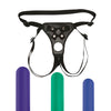 Nobu Tai Silicone Dildo Set w/Adjustable Strap On - 3 Piece Kit Assorted Colors