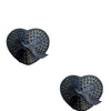 Neva Nude Wicked Saintz Heart Pasties - Black O/S