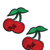Neva Nude Sequin Cherry Pasties (2 Wears) - Red O/S