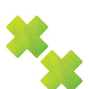 Neva Nude Chameleon Color Changing X Factor Pasties - Green/Yellow