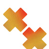 Neva Nude Chameleon Color Changing X Factor Pasties - Orange/Yellow