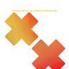 Neva Nude Chameleon Color Changing X Factor Pasties - Orange/Yellow