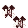 Neva Nude Blood Splatter X Factor Pasties - Red/White O/S