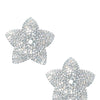 Neva Nude Burstin Blooms Crystal Jewel Reusable Silicone Nipple Pasties - Clear O/S