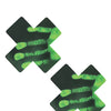 Neva Nude Temperature Reactive X Factor Pasties - Neon Green