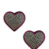 Neva Nude Burlesque Heart N' Soul Crystal Heart Nipztix - Pink/Clear O/S