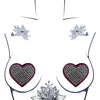 Neva Nude Burlesque Heart N' Soul Crystal Heart Nipztix - Pink/Clear O/S