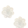 Neva Nude Lace Petal Flower Pasties - White O/S