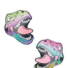 Neva Nude Reflective Dinosaur Pasties - Rainbow O/S