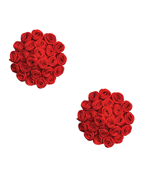 Neva Nude Burlesque First Impression Roses Reusable Silicone Nipztix - Red O/S
