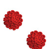 Neva Nude Burlesque First Impression Roses Reusable Silicone Nipztix - Red O/S