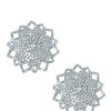 Neva Nude Ice Crystal Jewel Reusuable Silicone Nipple Pasties - Clear O/S