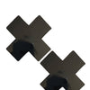 Neva Nude Dom Queen Status Wet Vinyl X Pasties - Black QN