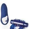 Nu Sensuelle Remote Control Rechargeable Bullet Ring - Blue