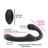 ShiShi Midnight Rider Rechargeable Strapless Strap on w/Remote - Black