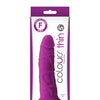 Colours Pleasures 5" Thin Dildo - Purple