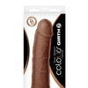 Colours Dual Density 7" Dildo - Brown