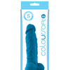 ColourSoft 5" Silicone Soft Dildo - Blue