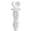 Firefly Heart a Glow Glass Dildo - Clear