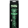 Firefly Heart a Glow Glass Dildo - Clear