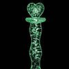 Firefly Heart a Glow Glass Dildo - Clear