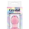 Crystal Glass Butt Plug Small - Pink