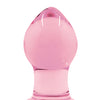 Crystal Glass Butt Plug Small - Pink