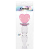 Crystal Heart of Glass - Pink