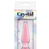 Crystal Glass Tapered Butt Plug Small - Pink