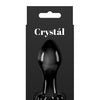 Crystal Flower Butt Plug - Black
