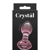Crystal Flower Butt Plug - Pink