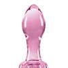 Crystal Flower Butt Plug - Pink