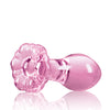 Crystal Flower Butt Plug - Pink