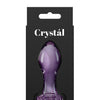 Crystal Flower Butt Plug - Purple