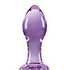 Crystal Flower Butt Plug - Purple