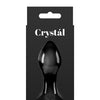 Crystal Gem Butt Plug - Black