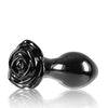 Crystal Rose Butt Plug - Black