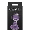 Crystal Rose Butt Plug - Purple