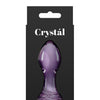 Crystal Rose Butt Plug - Purple
