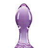 Crystal Rose Butt Plug - Purple