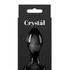 Crystal Heart Butt Plug - Black